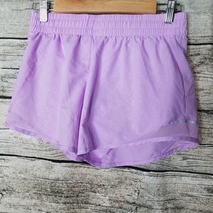 Junior's Athletic works XXL Purple Shorts Lined Elastic Waist.Waist approx: 13